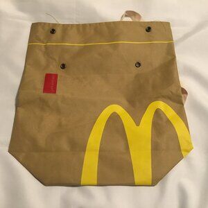 McDonalds Backpack I'm Lovin' It Fast Food Brown Yellow Novelty